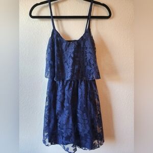 My Michelle Blue Lace Sundress